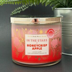 BBW In The Stars + Honeycrisp Apple Bath & Body Works 3 Wick Candle